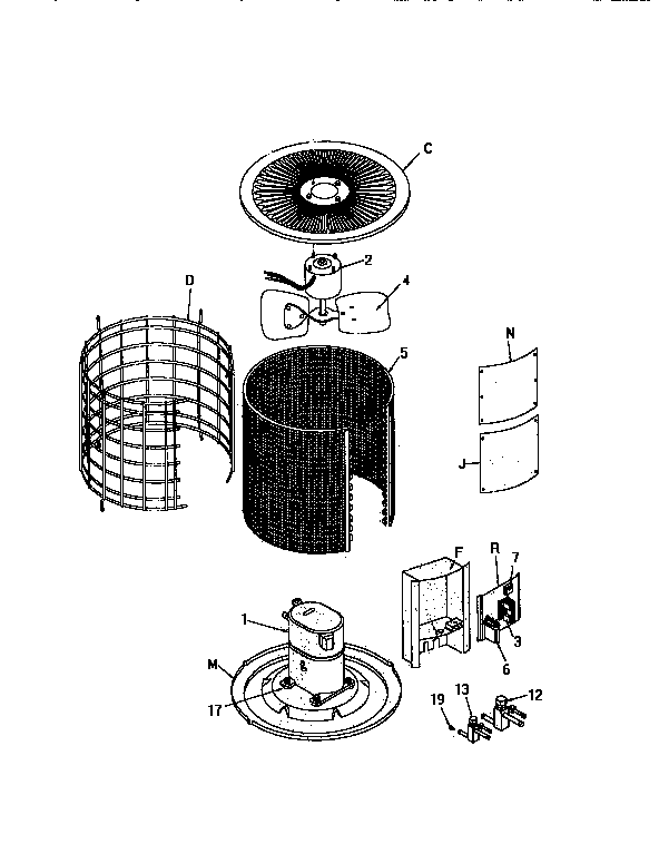 ICP FBA030A2B1 unit parts diagram