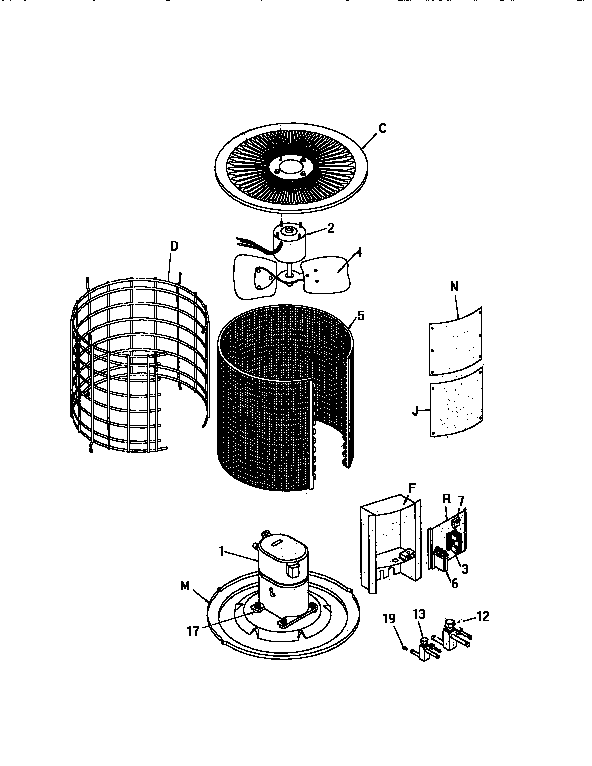 ICP FBA042A2B1 unit parts diagram