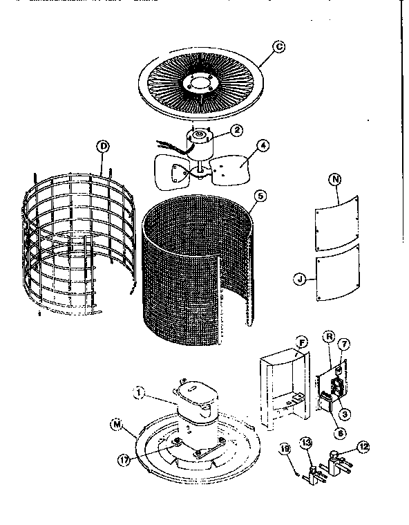 ICP FBA036A2B1 unit parts diagram