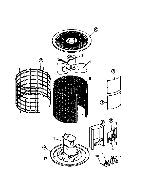 ICP FBA048A2B1 unit parts diagram