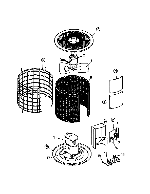 ICP FBA060A2B1 unit parts diagram