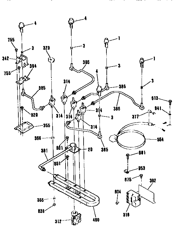 Kenmore 91133359590 burner diagram