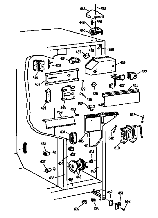 Kenmore 3639557780 fresh food section diagram