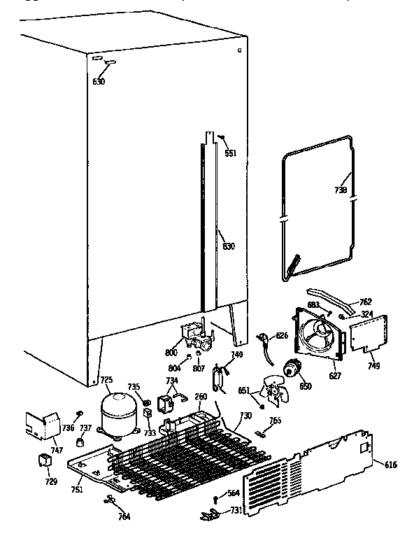 Kenmore 3639557780 unit diagram