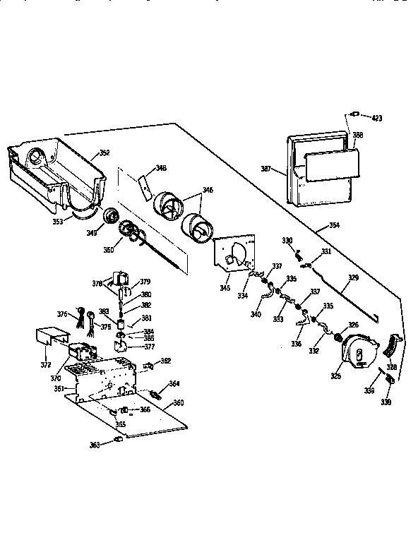 Kenmore 3639562670 ice bucket diagram
