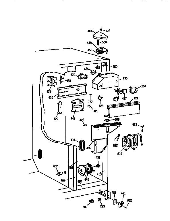 Kenmore 3639562670 fresh food section diagram