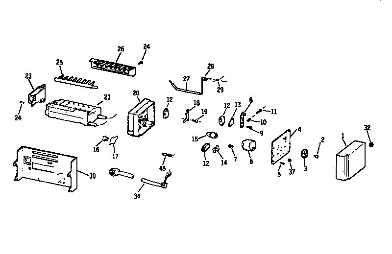 Kenmore 3639564720 icemaker wr30x0315 diagram