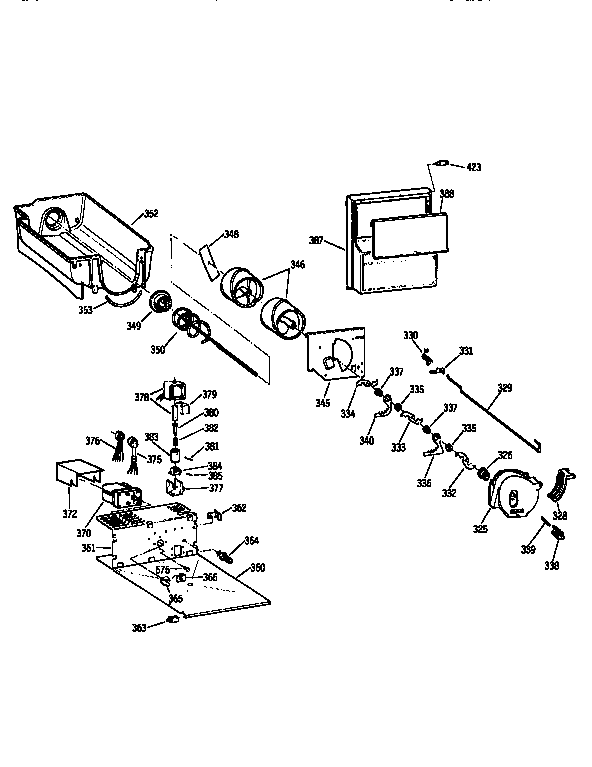 Kenmore 3639537884 ice bucket diagram