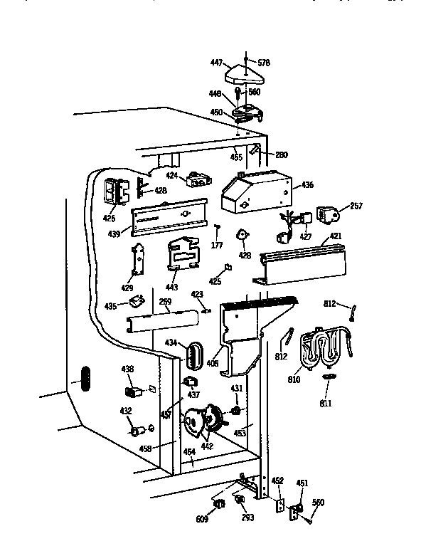 Kenmore 3639537884 fresh food section diagram