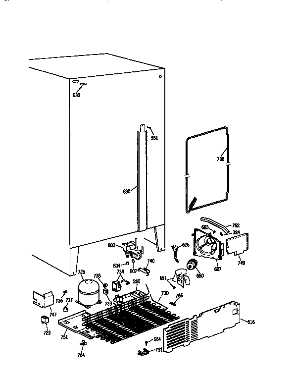 Kenmore 3639537884 unit diagram