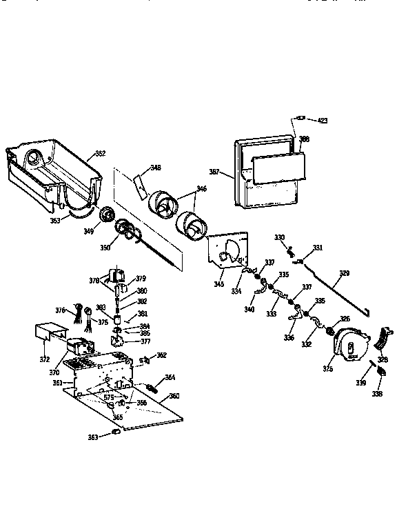 Kenmore 3639537854 ice bucket diagram