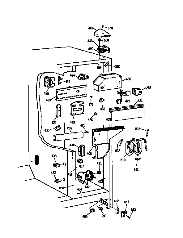 Kenmore 3639537854 fresh food section diagram