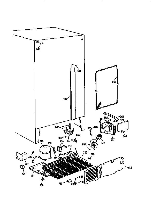 Kenmore 3639537854 unit diagram
