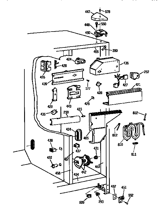 Kenmore 3639537824 fresh food section diagram