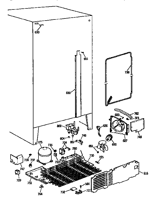 Kenmore 3639537824 unit parts diagram
