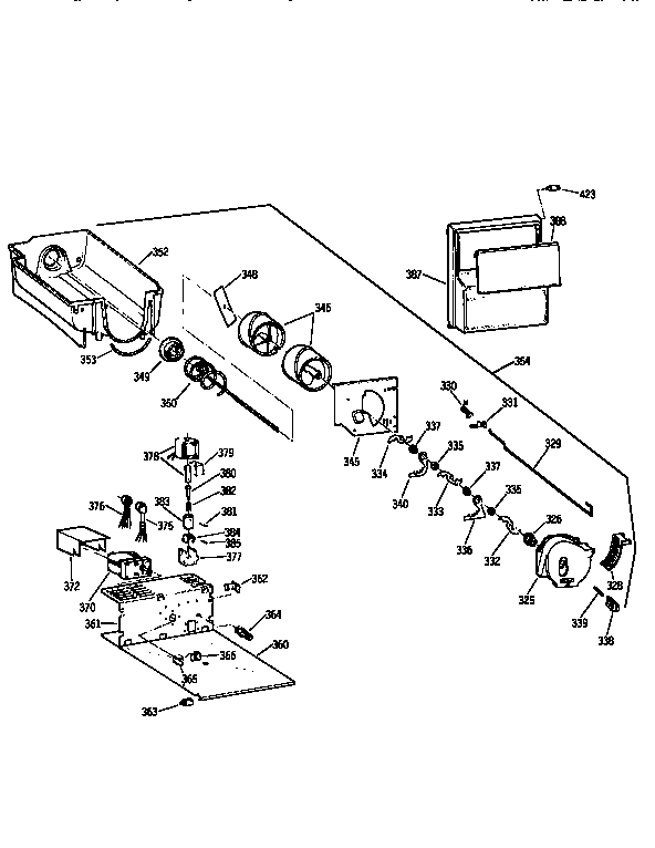 Kenmore 3639552750 ice bucket diagram