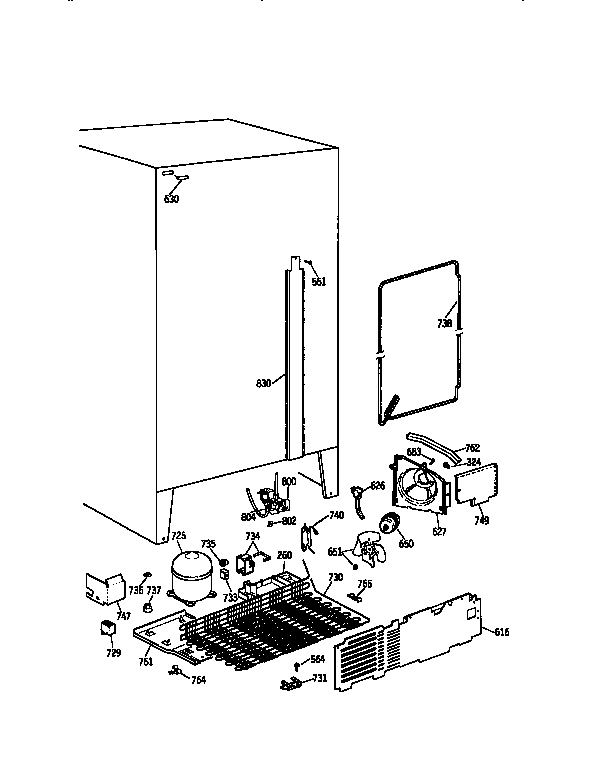 Kenmore 3639550417 unit diagram
