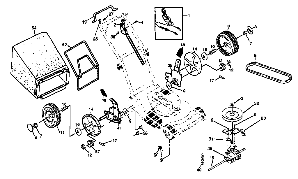Craftsman 917372871 drive assembly diagram