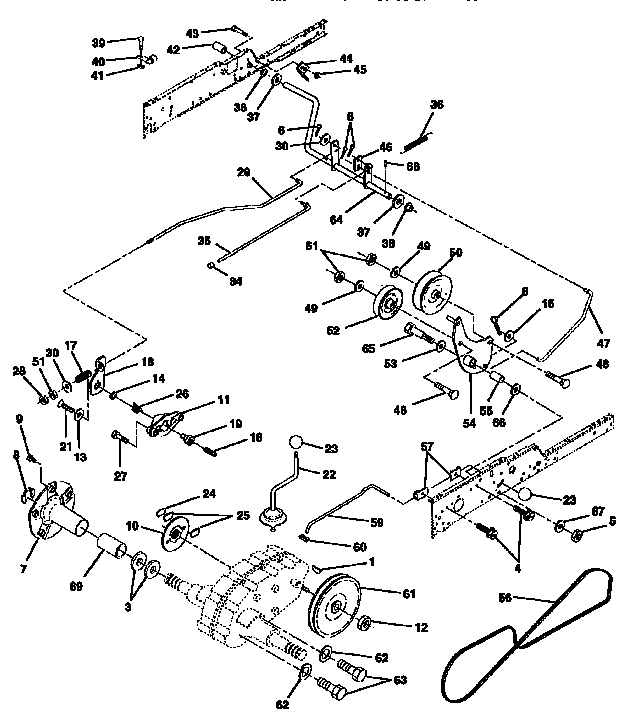 Craftsman 917250481 ground drive diagram