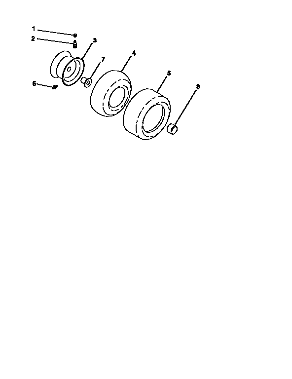 Craftsman 917250481 wheels and tires diagram