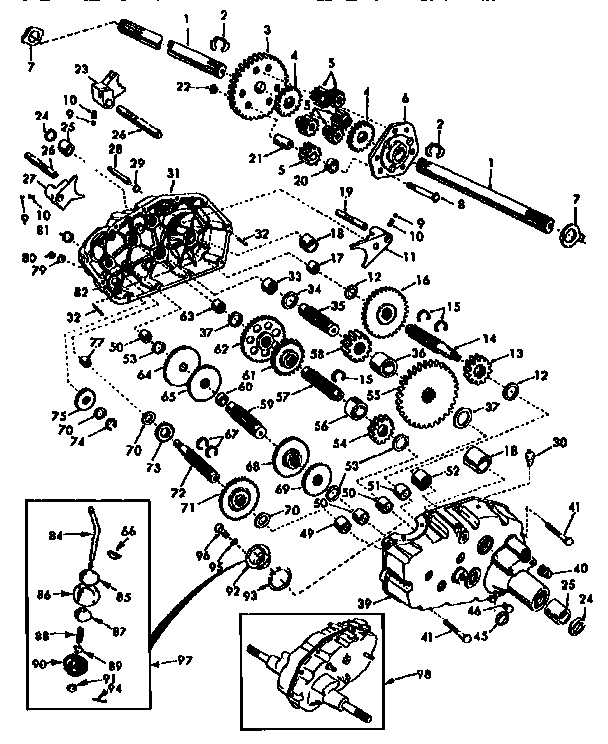Craftsman 917250481 transaxle diagram