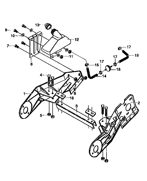 Craftsman 536884680 frame components diagram