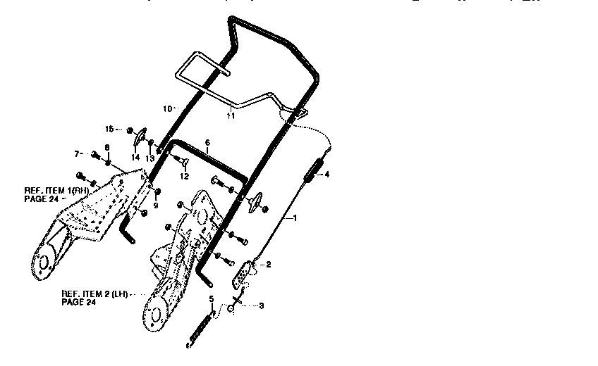 Craftsman 536884680 handle assembly diagram
