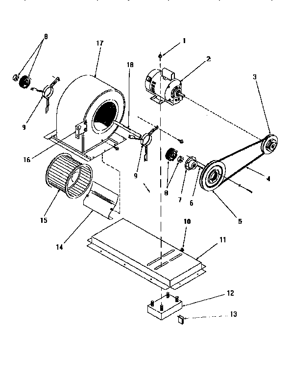 ICP NPGB048F2HA blower diagram