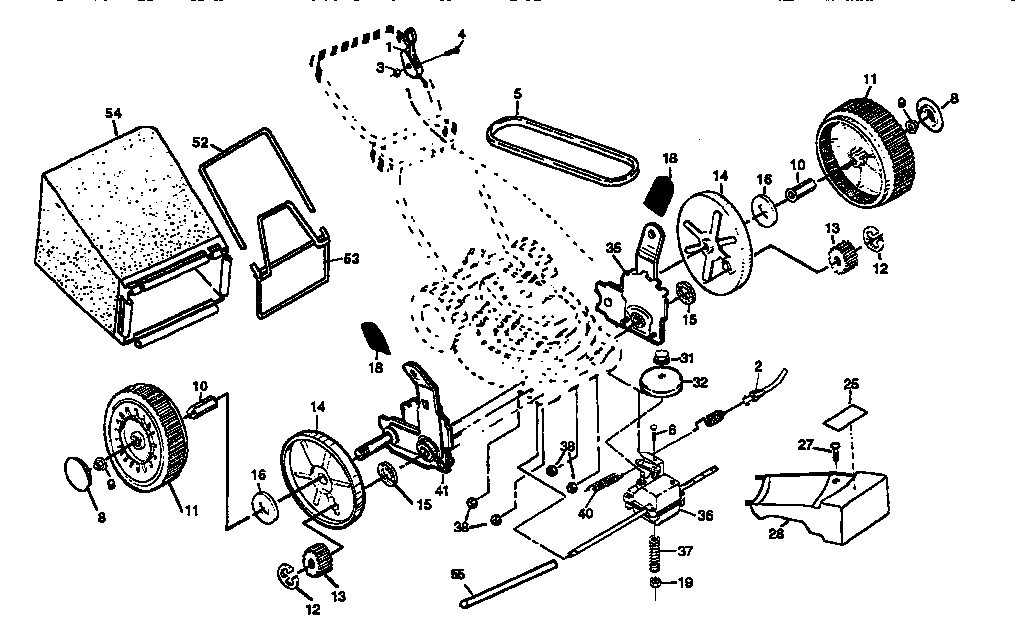 Craftsman 917372853 grassbag diagram