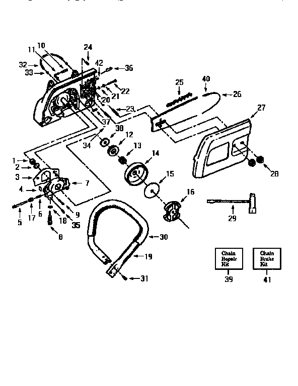 Craftsman 358354980 handlebar diagram