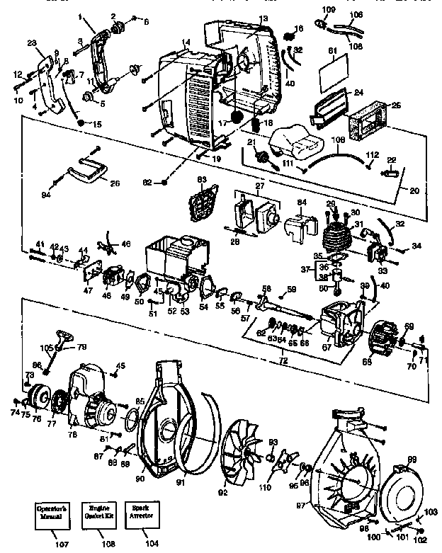 Craftsman 358798980 crankcase diagram