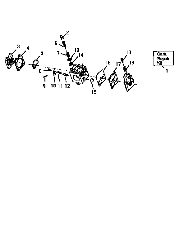 Craftsman 358798980 carburetor asy 530-069730 (wa219-b) diagram