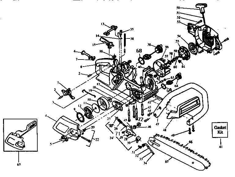 Craftsman 358352160 handle diagram