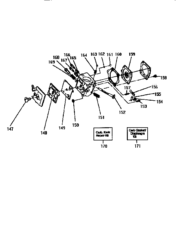Craftsman 358351200 carburetor assembly diagram