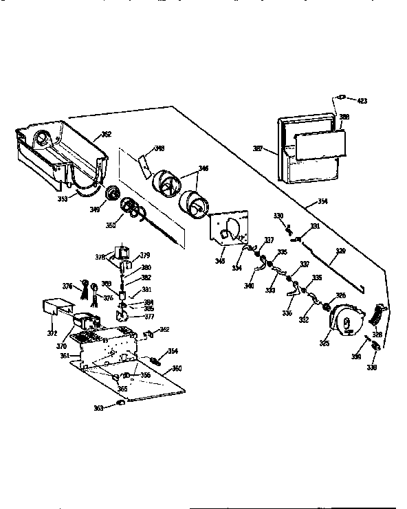 Kenmore 3639554720 ice bucket diagram