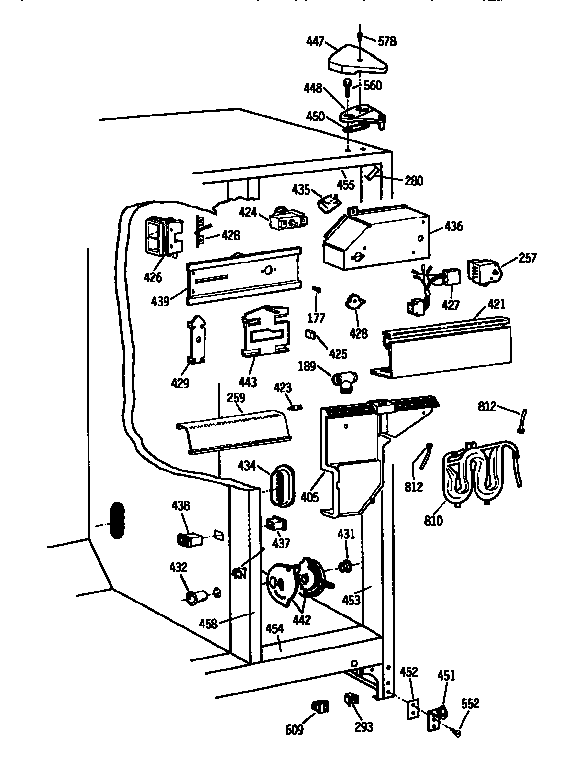 Kenmore 3639554720 fresh food section diagram
