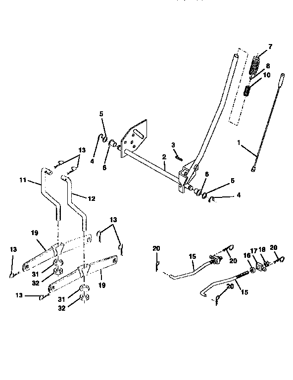 Craftsman 917252512 lift assembly diagram
