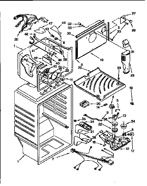 Kenmore 1069751752 liner diagram