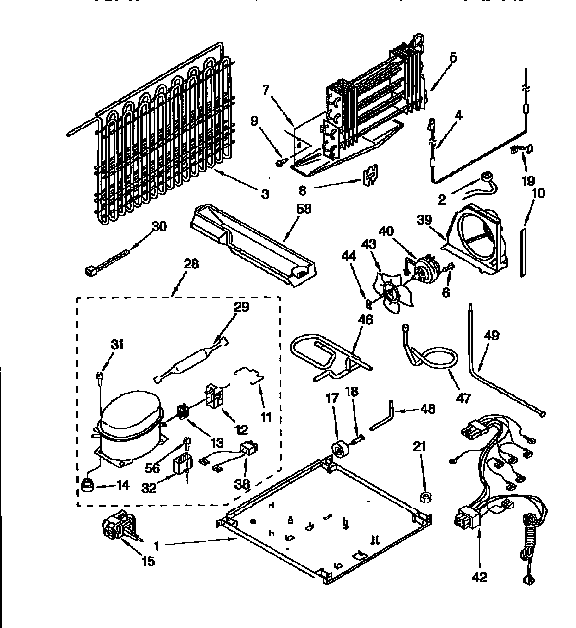 Kenmore 1069751752 unit assembly diagram