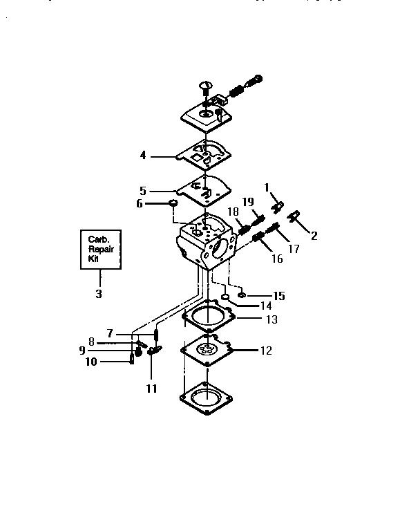 Craftsman 35835118 carburetor diagram