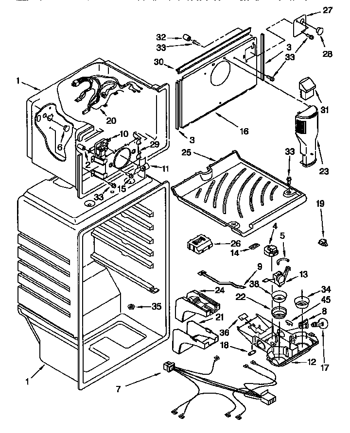 Whirlpool ET18TKXDN01 liner diagram