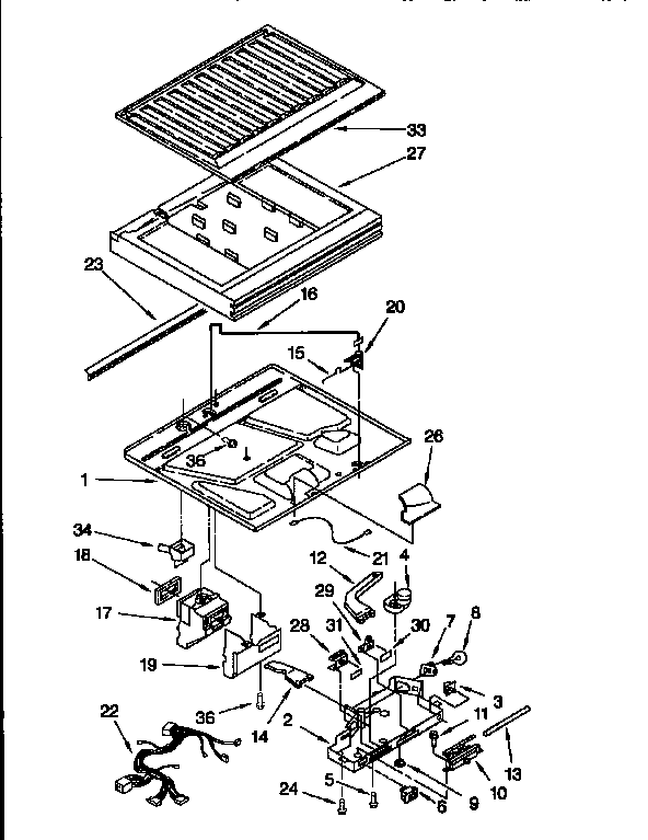 KitchenAid KTRS22MAAL12 compartment separator diagram