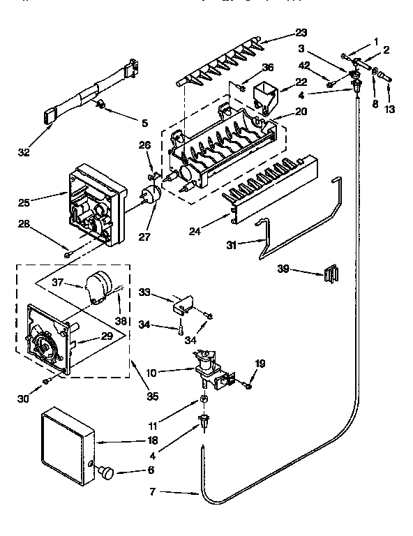 KitchenAid KTRS22MAAL12 icemaker diagram