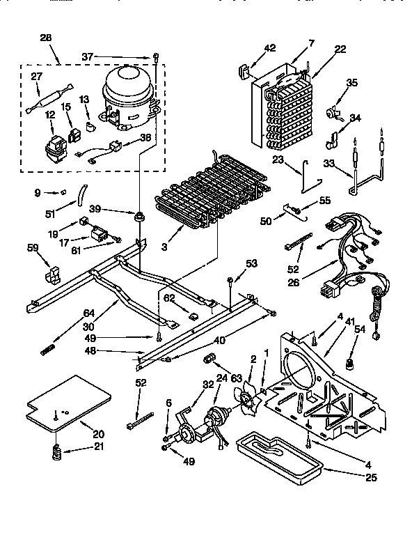 Kenmore 1069555382 unit diagram