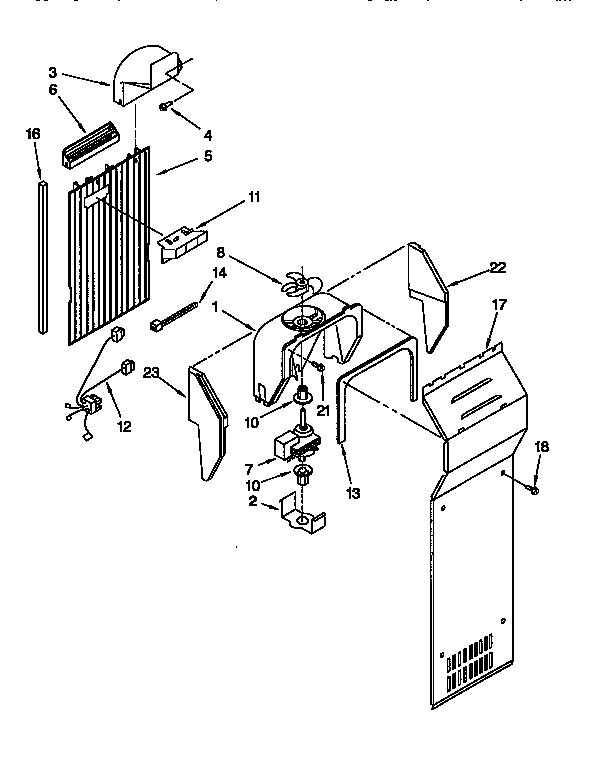 Whirlpool ED22DQXDW00 air flow diagram