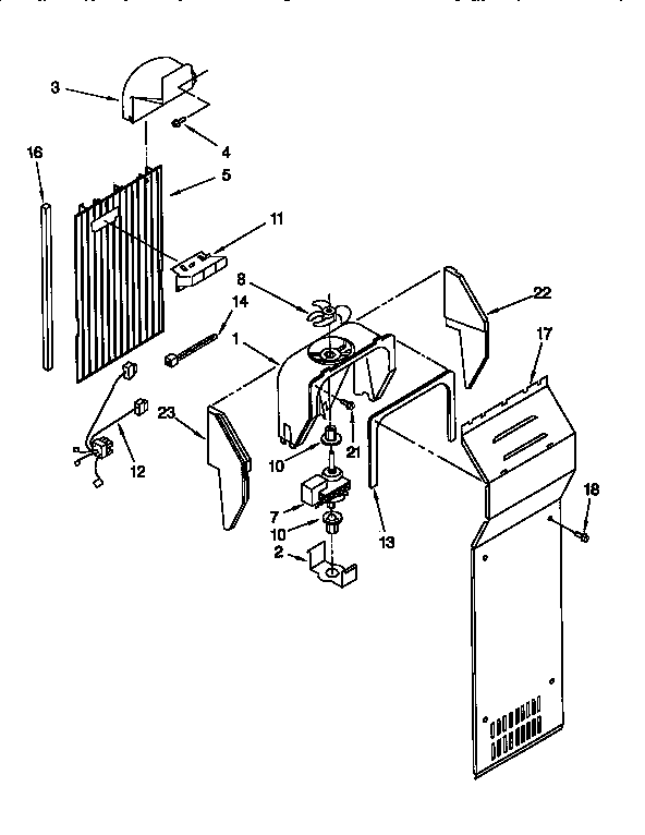 Whirlpool ED25DQXDW02 air flow diagram