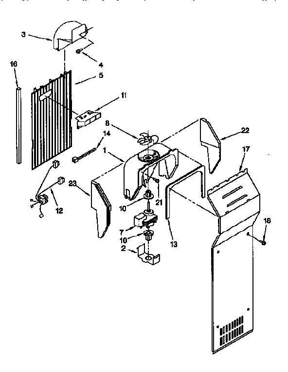 Whirlpool ED27DQXDB01 air flow diagram