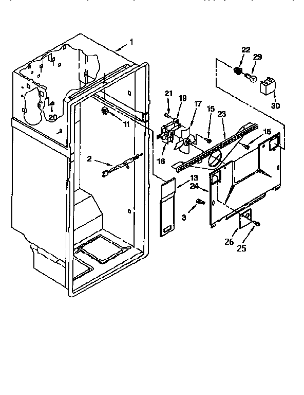 Whirlpool ET25DMXBW02 liner diagram