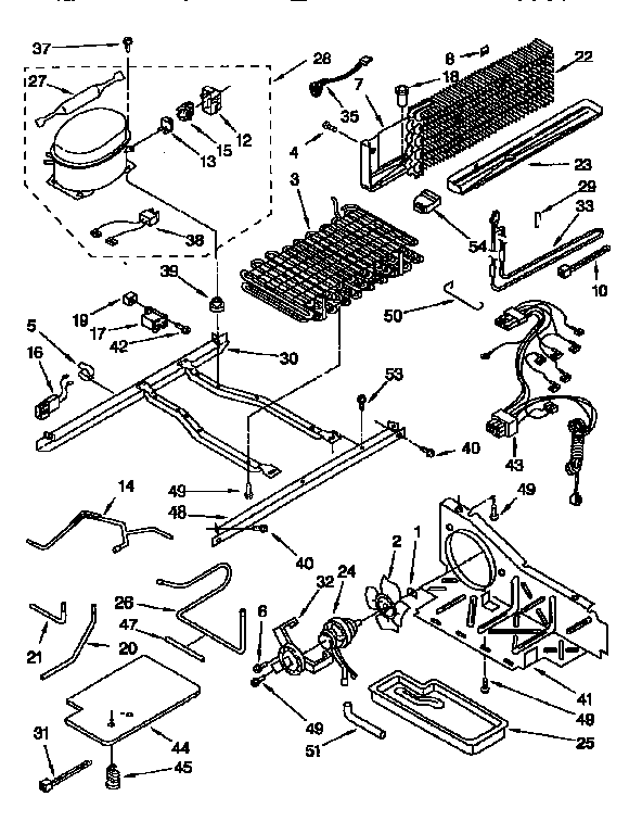 Whirlpool ET25DMXBW02 unit diagram