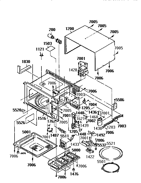 GE JE940PW01 oven and cabinet parts diagram